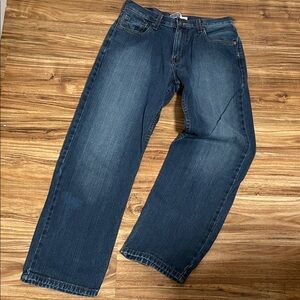 Relaxed Fit Dark Blue Women’s Jeans